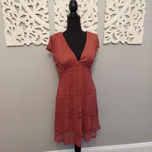 Mauve Lace Dress Size L